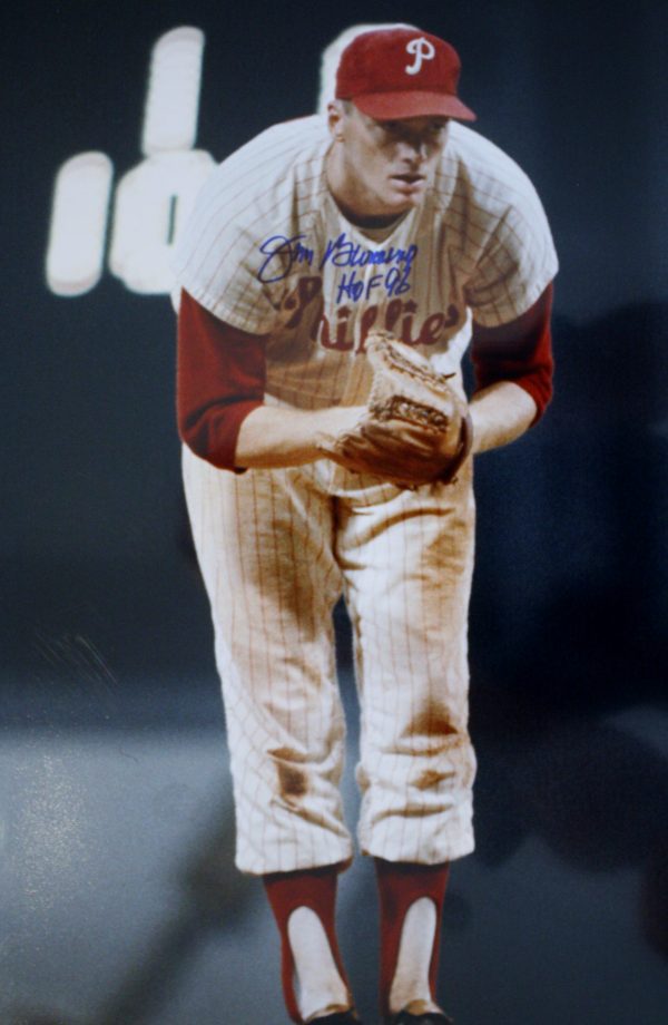 AUTOGRAPHED 16 x 20 JIM BUNNING Philadelphia Phillies Photo