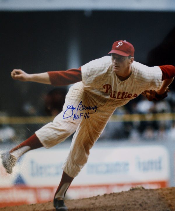 AUTOGRAPHED 16 x 20 JIM BUNNING Philadelphia Phillies Photo