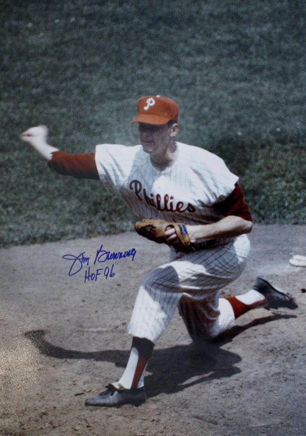 AUTOGRAPHED 16 x 20 JIM BUNNING Philadelphia Phillies Photo