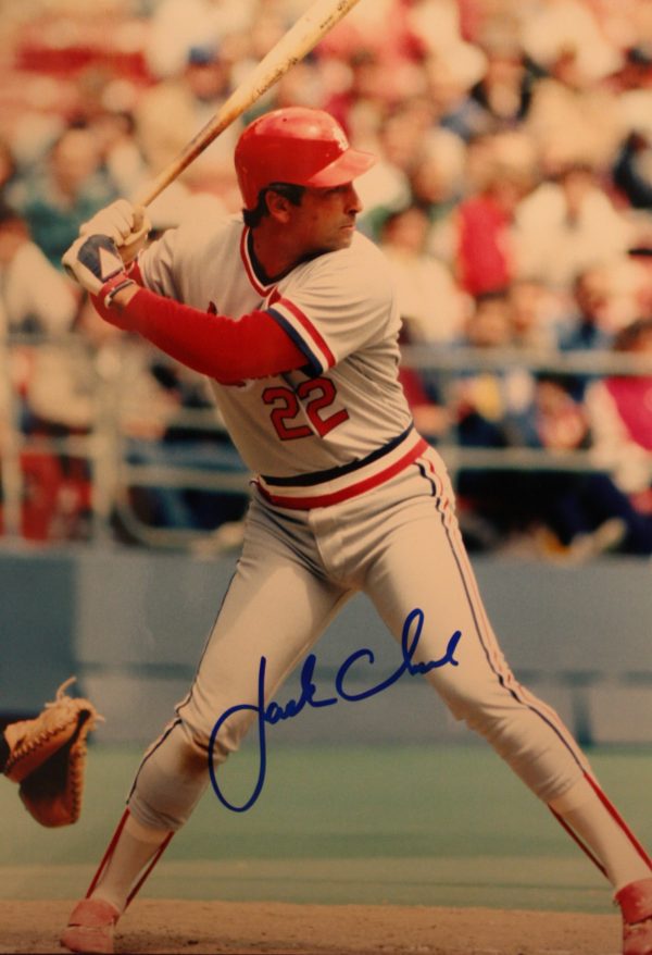 Autographed JACK CLARK 11 X 14 St. Louis Cardinals photo
