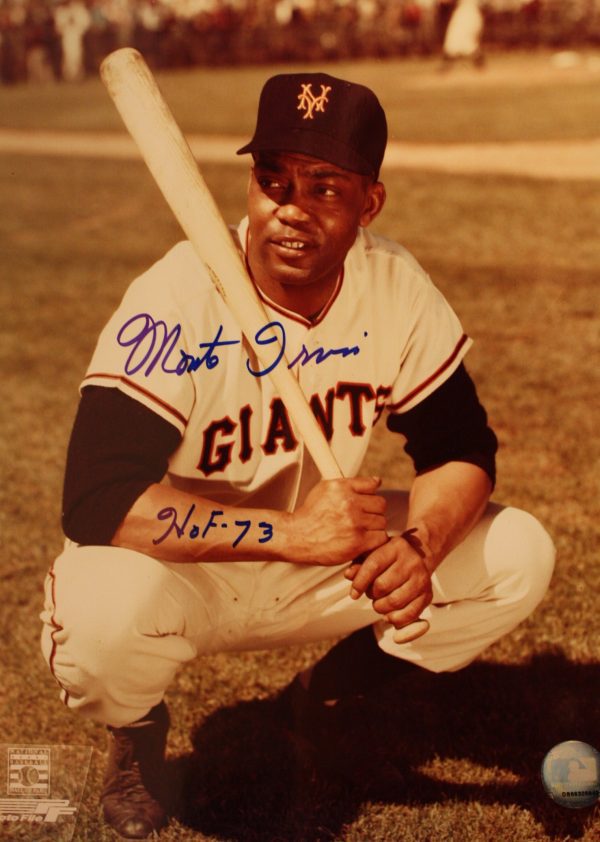 Autographed MONTE IRVIN 11 X 14 New York Giants photo