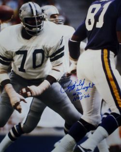 Autographed Rayfield Wright Dallas Cowboys 16x20 Photo