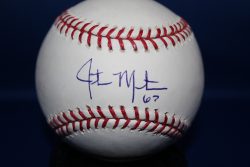 JUSTIN MASTERSON Autographed Rawlings Official Major League Baseball