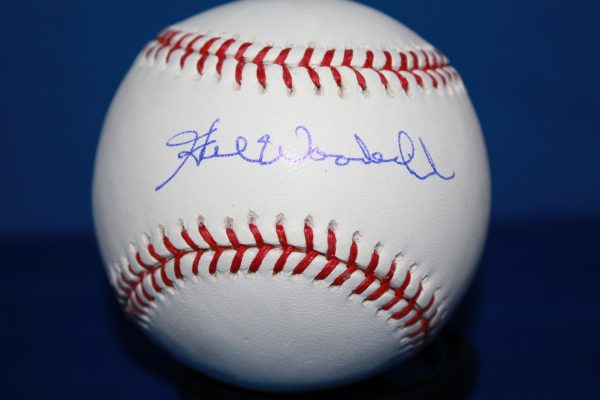 HAL WOODESHICK Autographed Official Major League Baseball