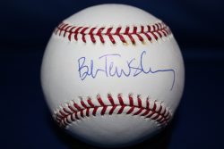 Autographed BOB TEWKSBURY Official Major League Baseball