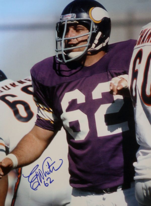 Autographed Ed White Minnesota Vikings 16x20 photo - w/COA