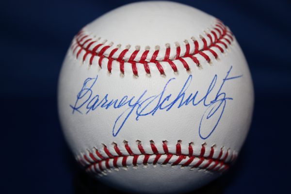 Autographed BARNEY SCHULTZ Official Major League Baseball