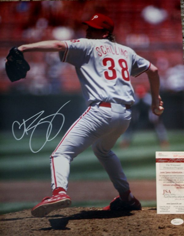 Autographed Curt Schilling Philadelphia Phillies 16x20 Photo - JSA Certified