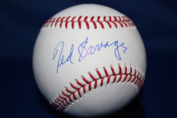 Autographed TED SAVAGE Official Major League Baseball