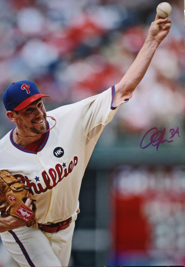 AUTOGRAPHED 16 x 20 CLIFF LEE Philadelphia Phillies