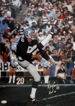 Autographed Ray Guy 16x20 Oakland Raiders Photo with COA