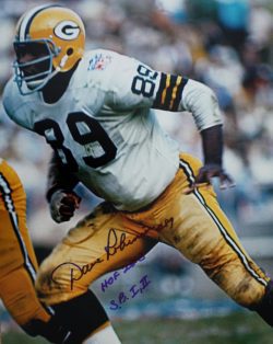 Autographed David Robinson Grren Bay Packers 11x14 Photo with COA