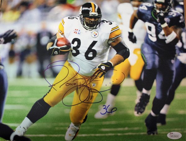 Autographed Jerome Bettis Pittsburgh Steelers 11x14 Photo with JSA COA