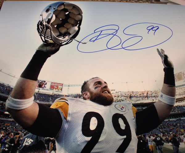 Autographed Brett Keisel Pittsburgh Steelers 16x20 Photo with COA