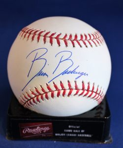 Autographed Brian BoehringerOfficial Major League Baseball