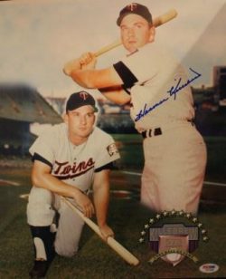 Autographed HARMON KILLEBREW - MINNESOTA TWINS 11 X 14  photo - PSA