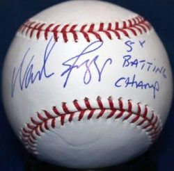 Autographed WADE BOGGS "5x Batting Champ" Official Major League Baseball