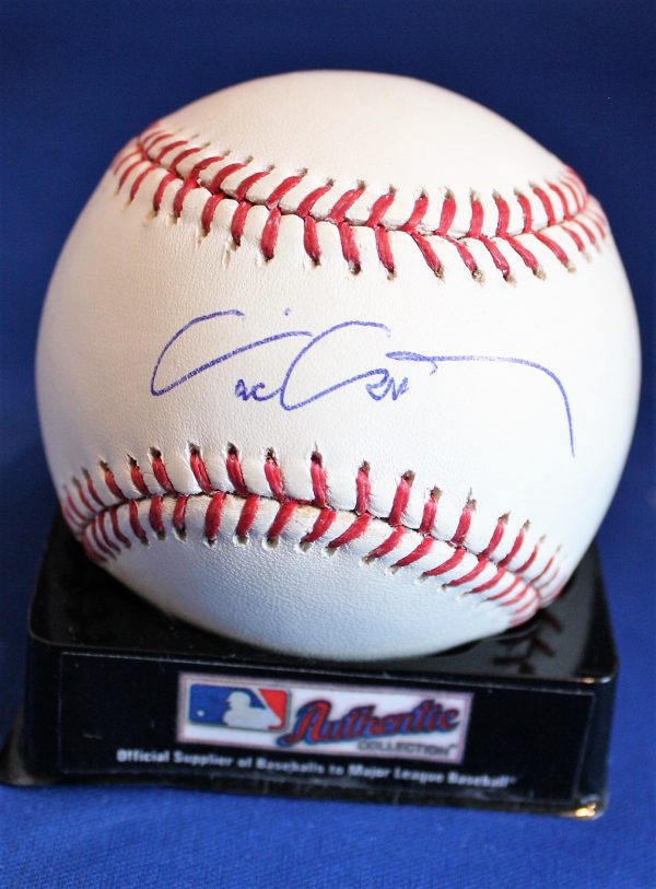 Autographed Eric Chavez Official Rawlings Major League Baseball w/ COA