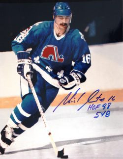 Autographed MICHEL GOULET 11x14 Quebec Nordiques photo