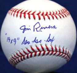 Autographed JIM RIVERA "1959 GO-GO SOX" Official Major League Baseball
