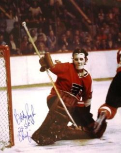 Autographed 16 x 20 BOBBY TAYLOR Philadelphia Flyers Photo