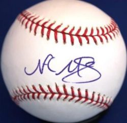 NATE MCLOUTH Autographed Official Major League Baseball