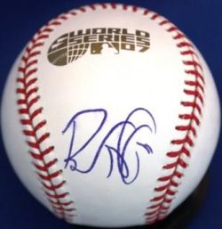 BRAD HAWPE Autographed 2007 World Series Official Major League Baseball