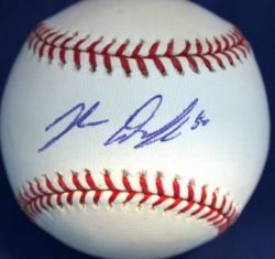 JOHN DANKS Autographed Official Major League Baseball