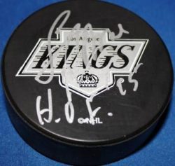Larry Robinson Autographed Los Angeles Kings Puck