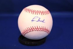 LEO BURKE Autographed Official Major League Baseball