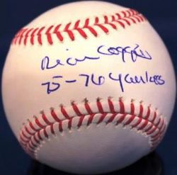 RICH COGGINS Autographed Official Major League Baseball
