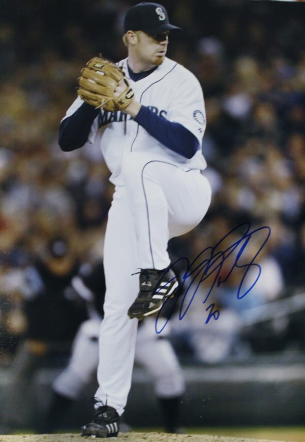 Autographed 11x14 J. J. Putz Seattle Mariners photo