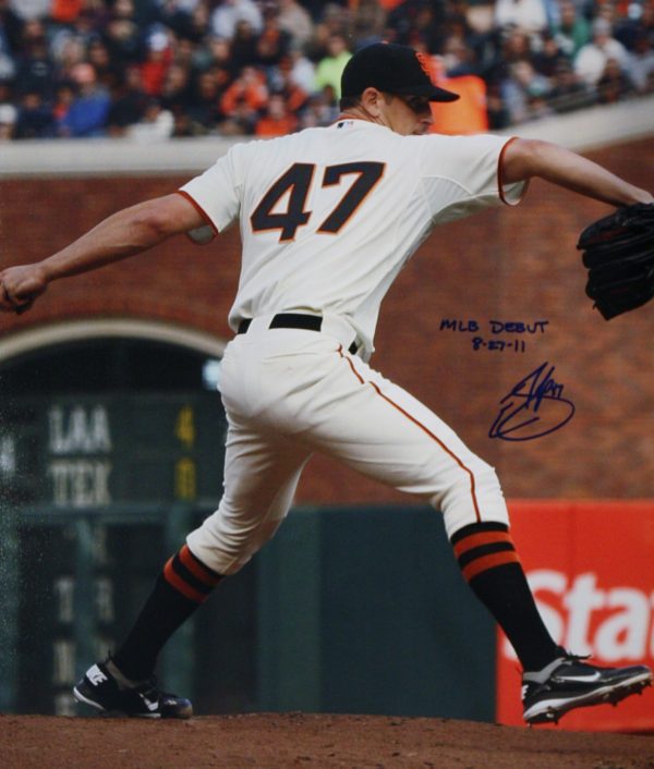 Autographed 11x14  Eric Surkamp San Francisco Giants photo