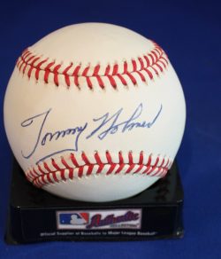 Autographed Tommy Holmes Official National League Baseball with COA