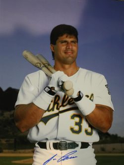 Autographed Jose Canseco Oakland A's 11X14 photo - COA