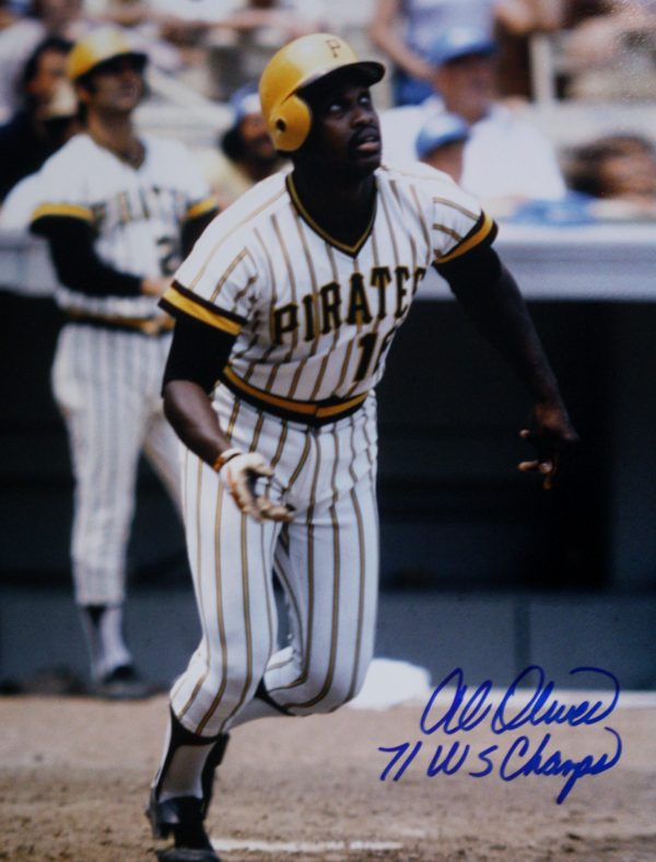 Autographed Al Oliver Pittsburgh Pirates 11x14 photo - COA