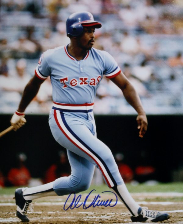 Autographed Al Oliver Texas Rangers 11x14 photo