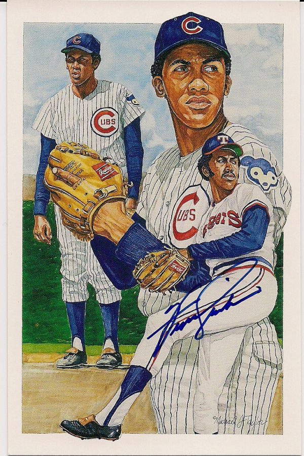 Autographed FERGIE JENKINS Chicago Cubs Post Card