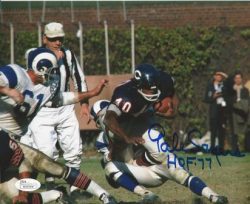 Autographed Gale Sayers 11x14 Chicago Bears Photo JSA