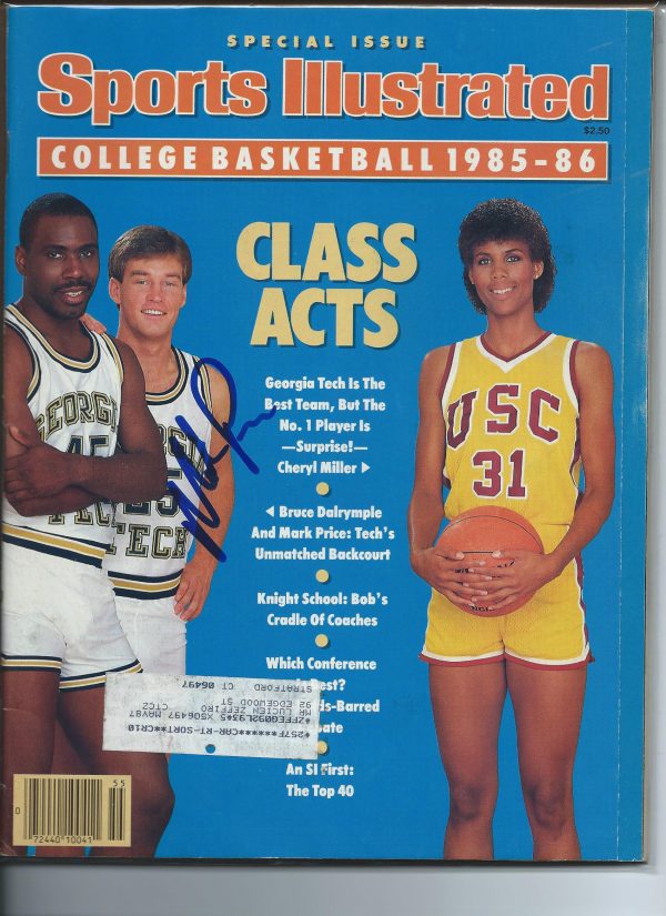 Autographed MARK PRICE GEORGIA TECH Sports Illustrated Magazine