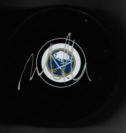 Autographed MATT MOULSON Buffalo Sabres Hockey Puck