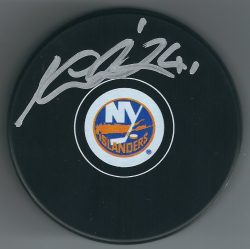 Autographed JAROSLAV HALAK New York Islanders Hockey Puck