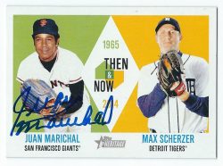 Autographed JUAN MARICHAL 2014 TOPPS HERITAGE Card
