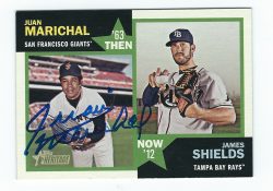 Autographed JUAN MARICHAL 2012 HERITAGE TOPPS Card