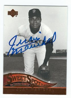 Autographed JUAN MARICHAL 2005 UD SWEET SPOT CLASSICS Card