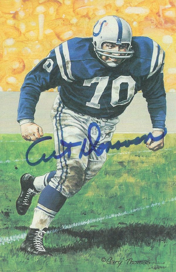 Autographed Art Donovan Goal Line Art Card