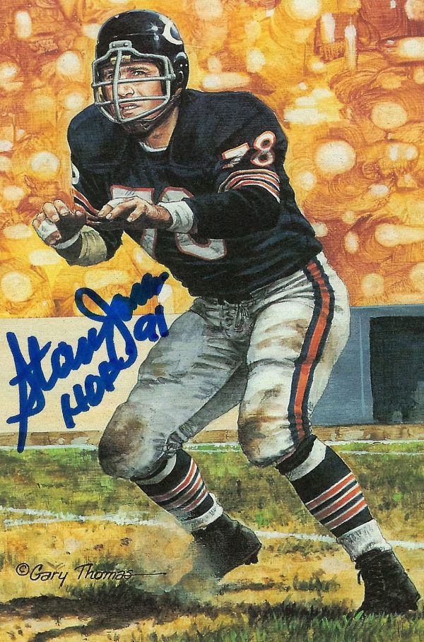 Autographed Stan Jones Goal Line Art Card