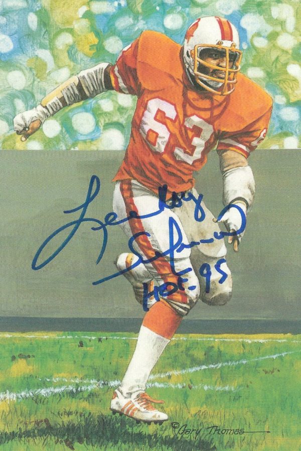 Autographed Lee Roy Selmon Goal Line Art Card