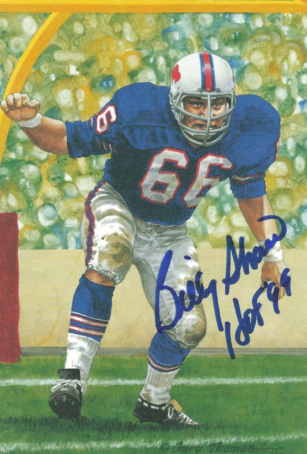 Autographed Billy Shaw Goal Line Art Card