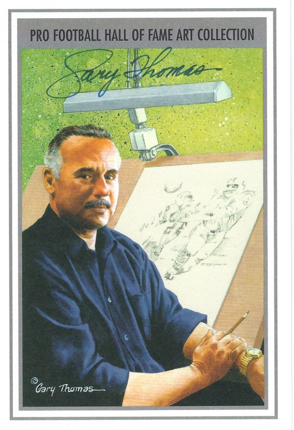 Autographed Gary Thomas Goal Line Art Card